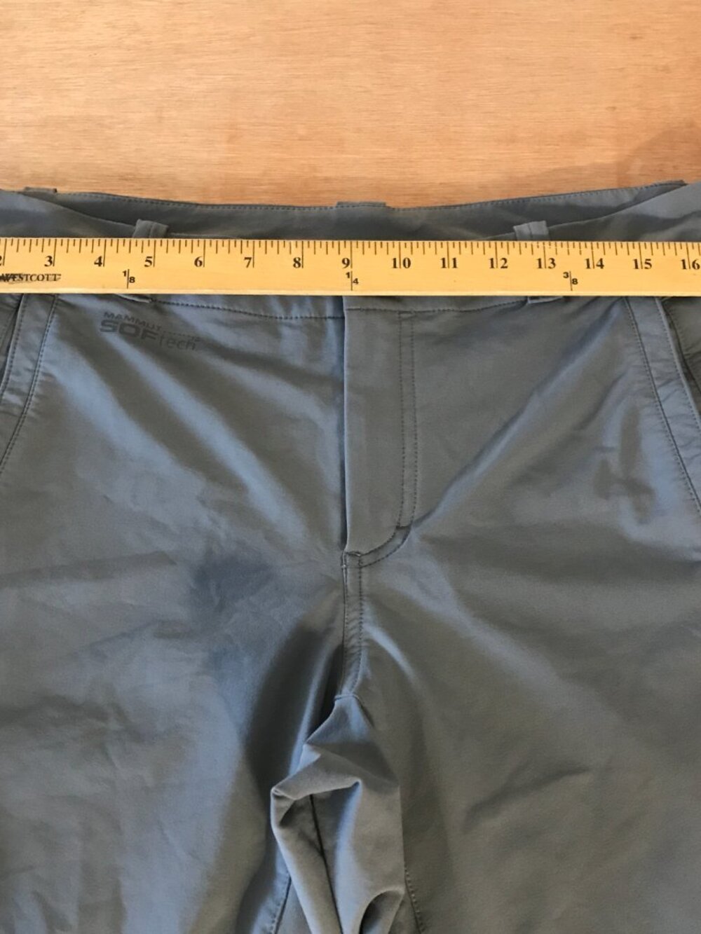 Mammut Softech Lacuna Pants Men 32x29 Gray Mid Rise Zip Pocket Athleisure 19785 - Picture 10 of 16